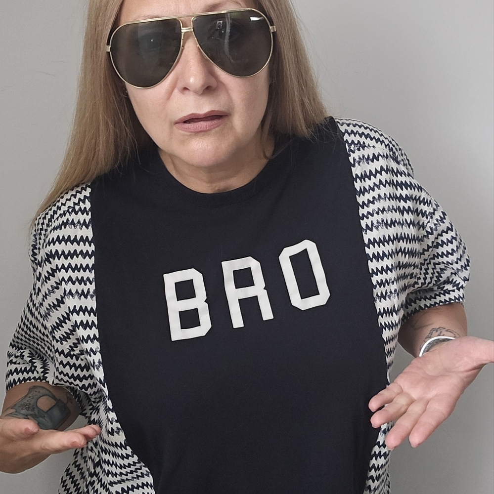 Refashioned Zig Zag Bro Shirt (L/XL)